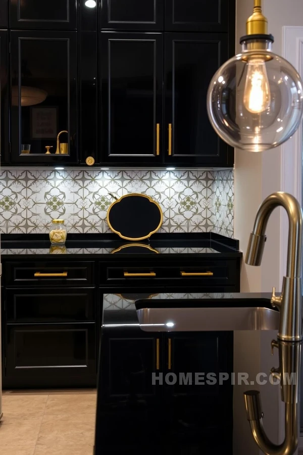 Chic Kitchen Inspired by Art Deco Elegance