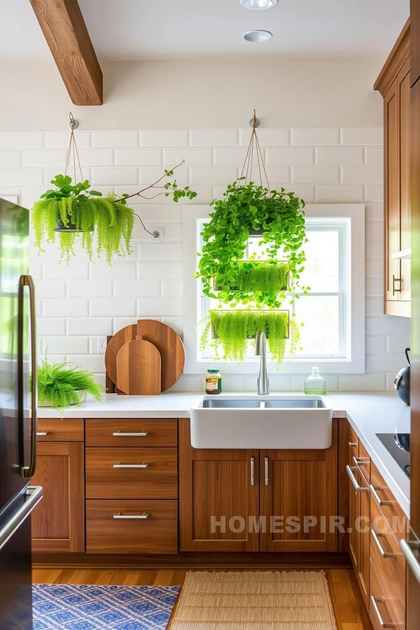 Chic Kitchen Transformed into Green Oasis