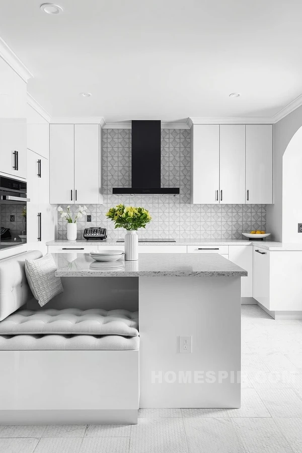 Chic Kitchen with Monochrome Palette