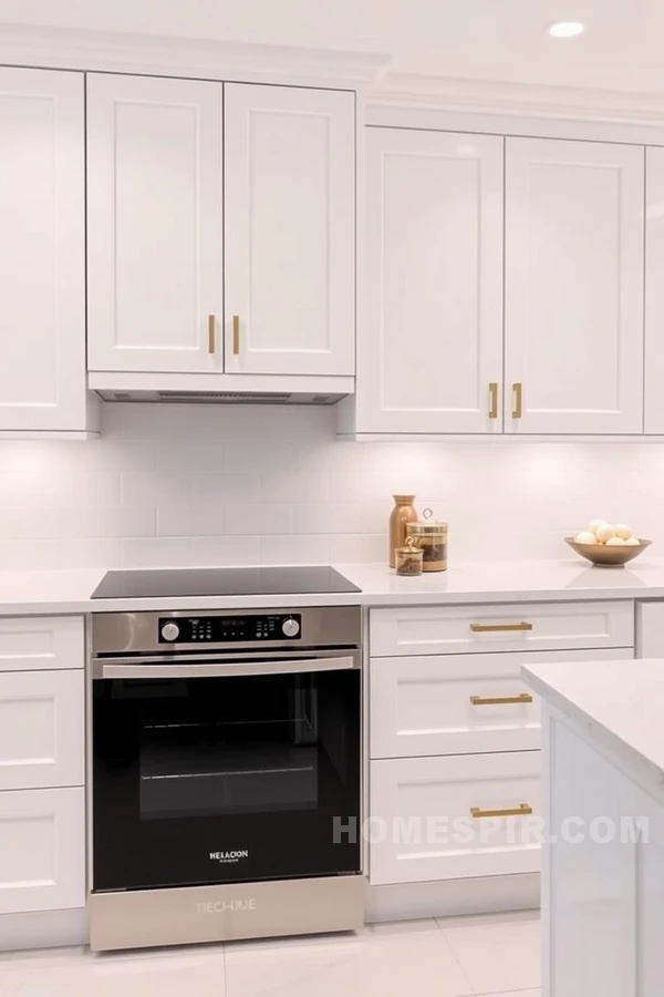 Chic Kitchen with White Minimalist Elegance