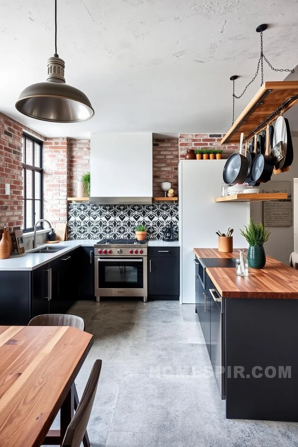 Chic Urban Open Concept Kitchen Style