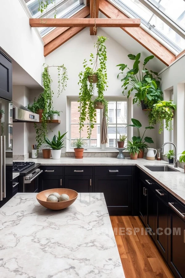 City Garden Inspired Urban Kitchen Design