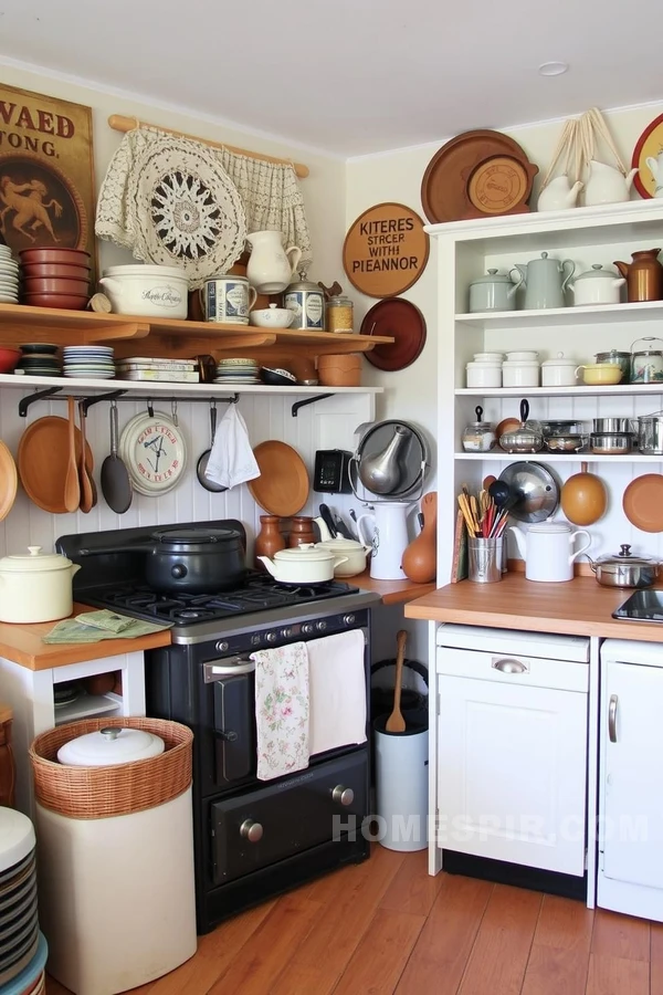 Classic Aga Stove with Vintage Ambiance