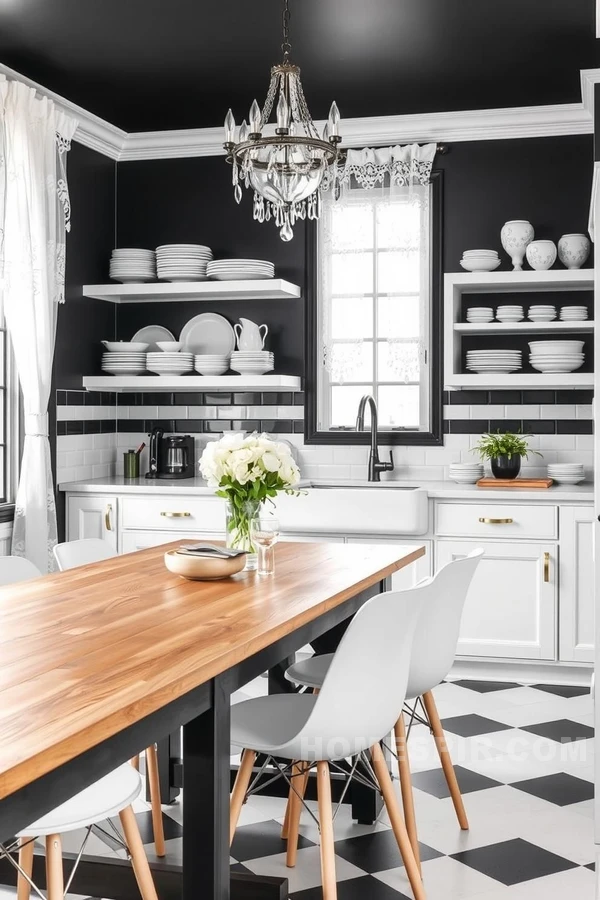 Classic French Monochrome Kitchen