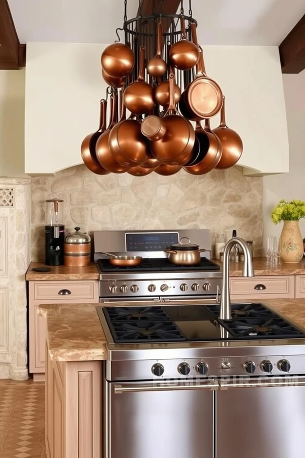 Classic Tuscan Kitchen with Copper Accents