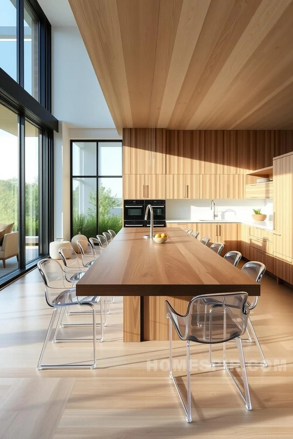 Classic Wood and Modern Design in Kitchen