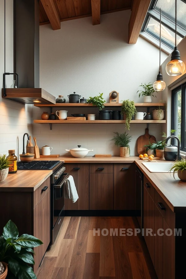 Clutter-Free Minimal Kitchen with Natural Light