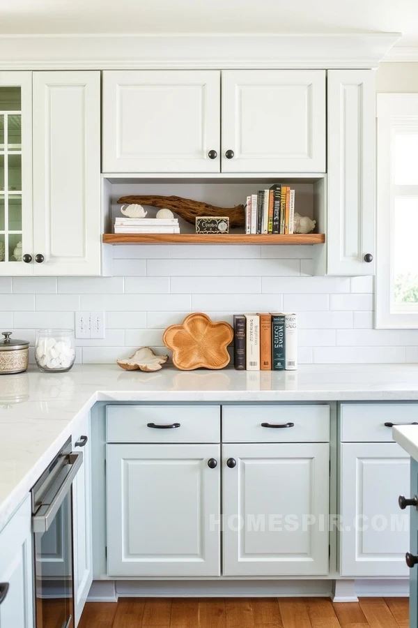 Coastal Themed Traditional Kitchen Decor