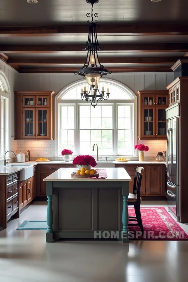 Colonial Color Palette in Kitchen