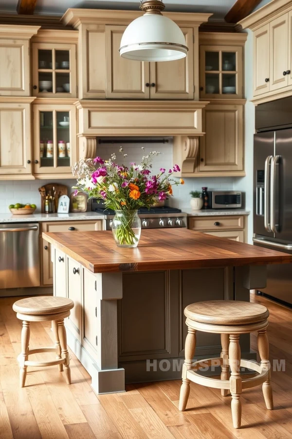 Colonial Kitchen with Stainless Appliances