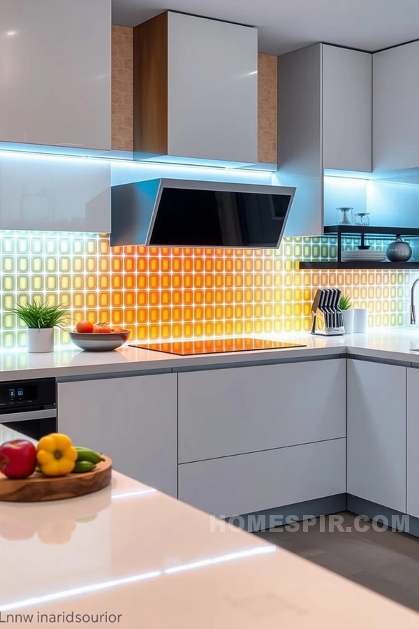 Color Changing LED Backsplash with Smart Controls