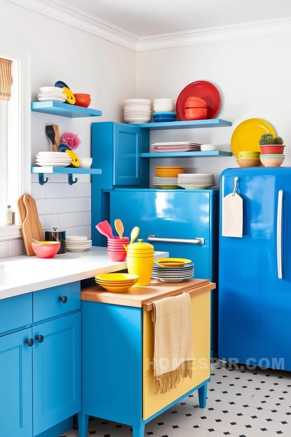 Color-Pop Elements in Classic Nordic Kitchens