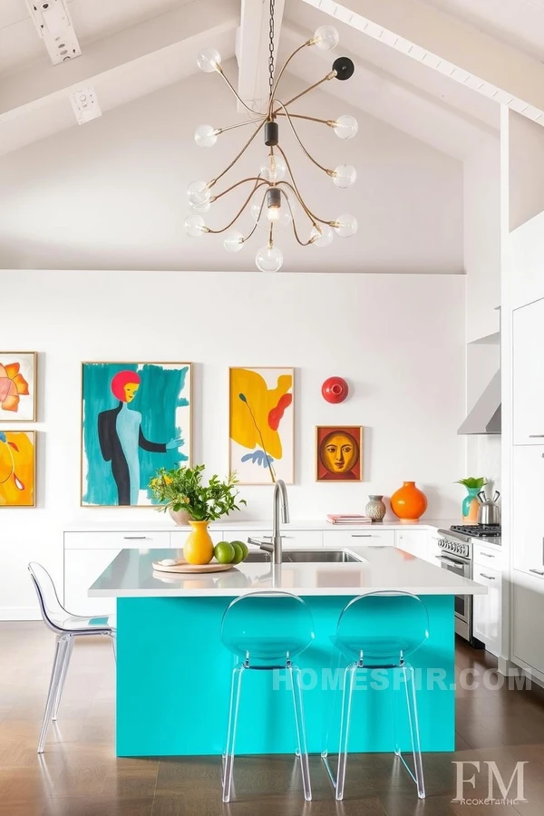 Colorful Art Gallery Kitchen Look