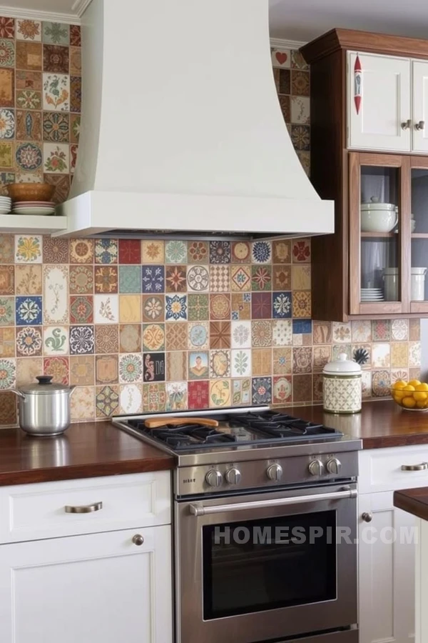 Colorful Artisan Tile Backsplash