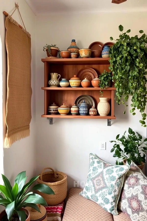 Colorful Ceramics in Mediterranean Boho Mix