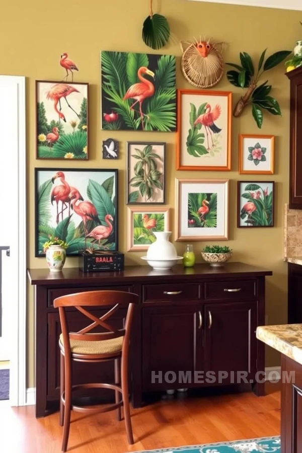 Colorful Prints for Tropical Kitchen