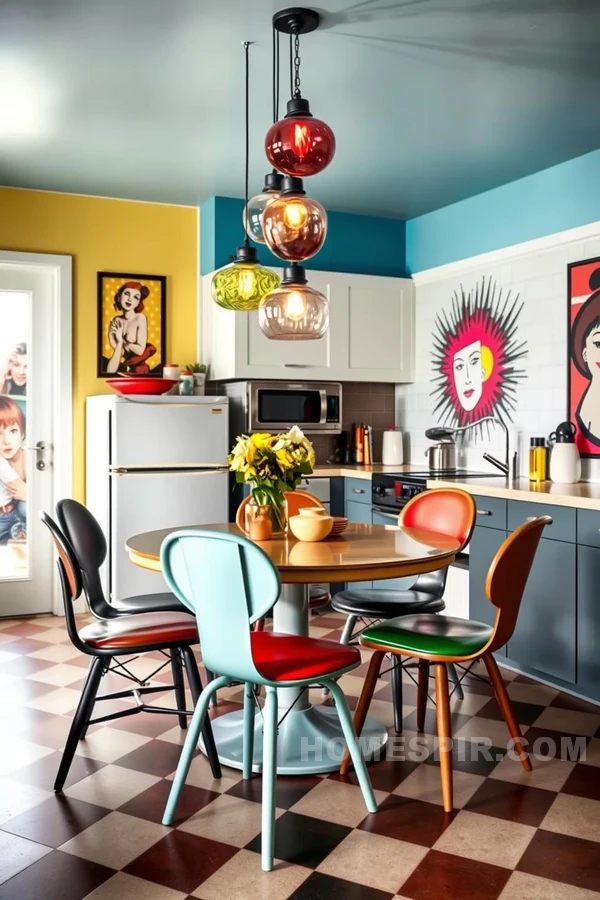 Colorful Retro Pop Art Kitchen Design