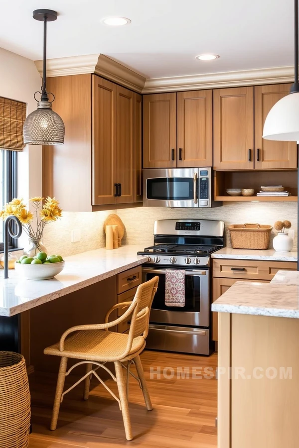 Comfort Meets Style in Warm Urban Kitchen