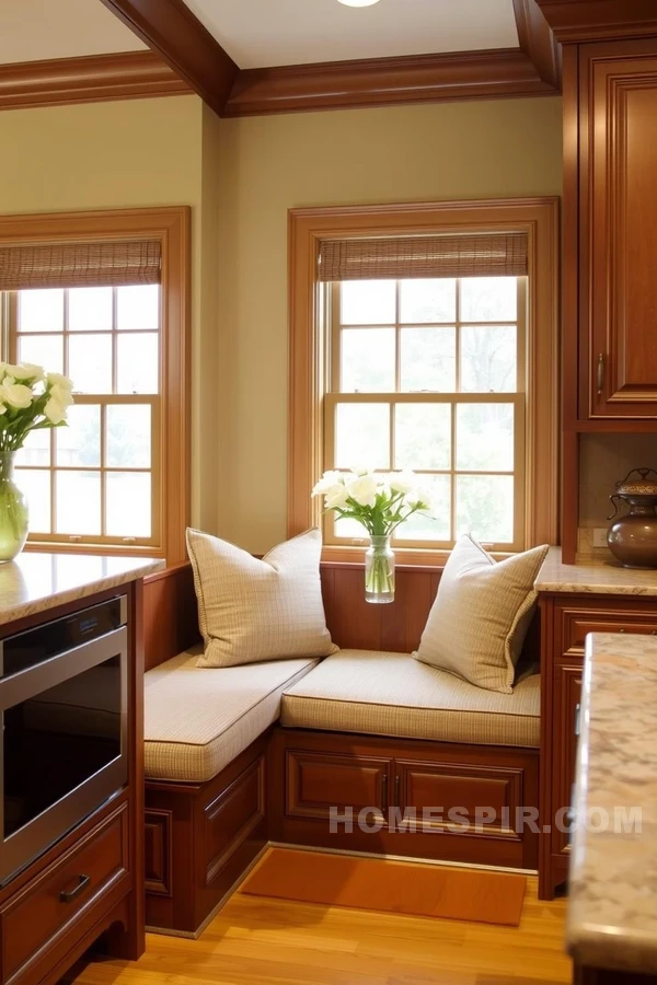 Comfortable Breakfast Nook in Classic Kitchen