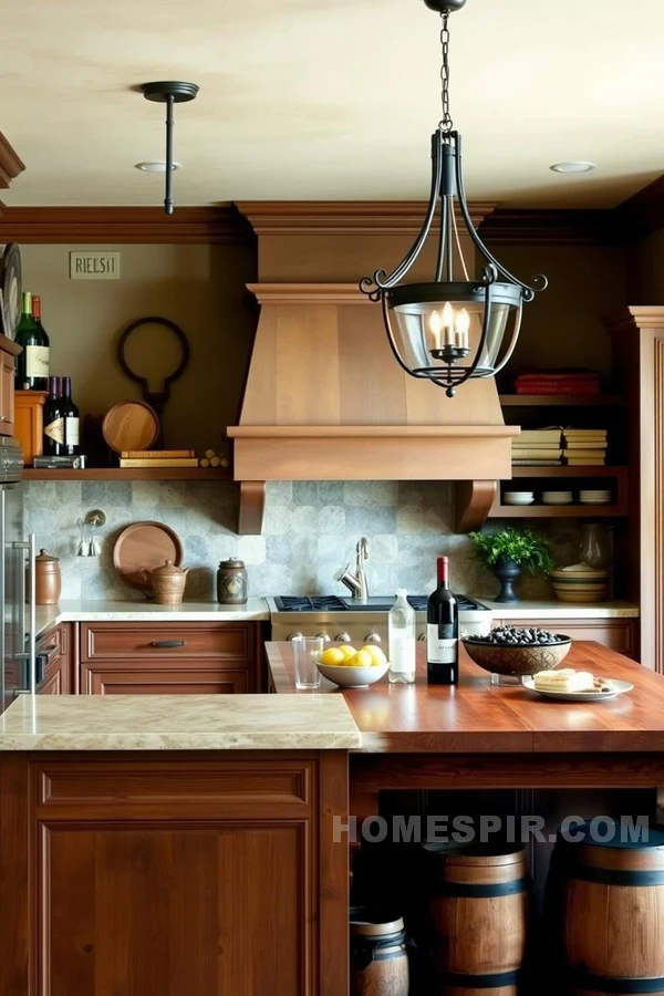 Communal Gatherings in a Tuscan Kitchen Setting