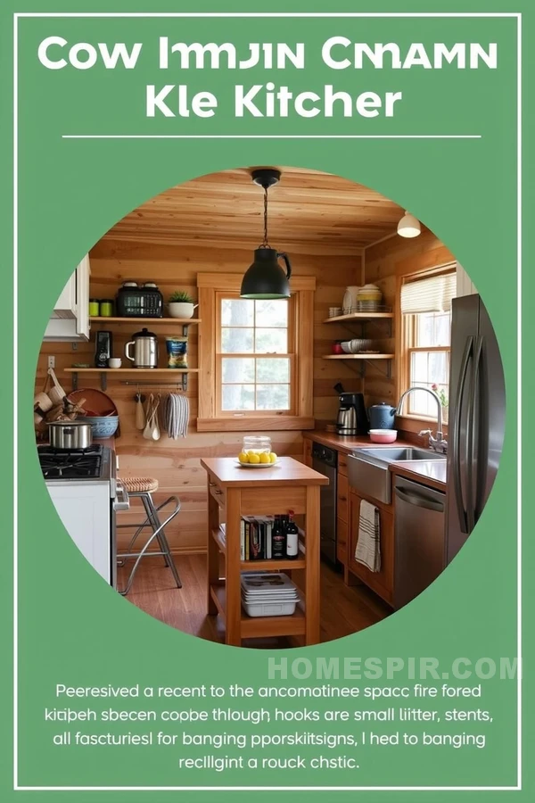 Compact Cabin Kitchen with Space-Saving Design