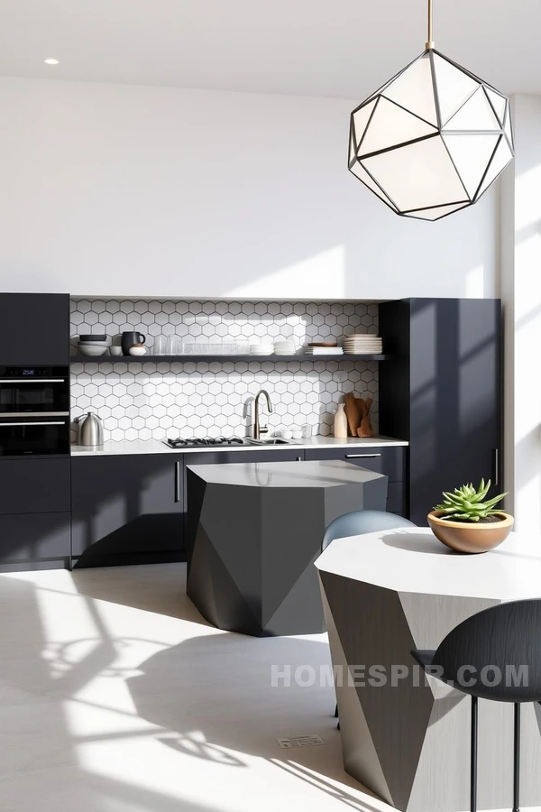 Contemporary Kitchen with Geometric Elegance