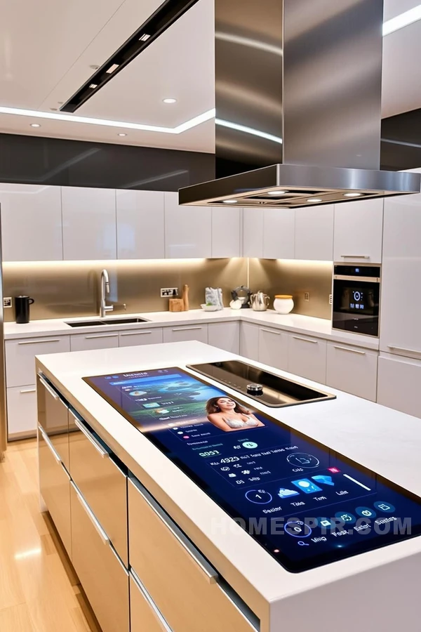 Contemporary Kitchen with High-Tech Conveniences