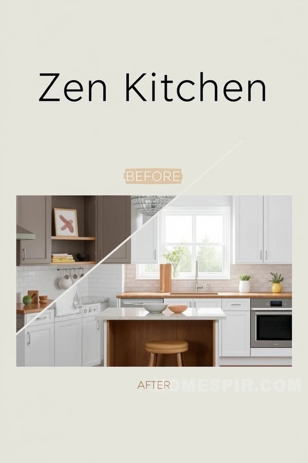 Conventional to Elegant Zen Kitchen