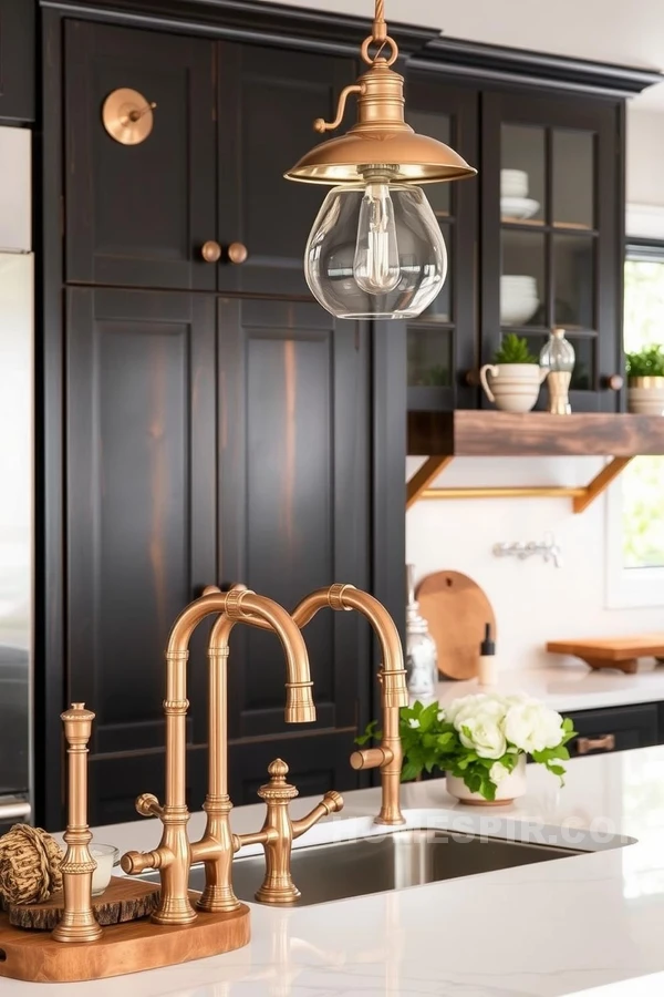 Copper Rose Gold Harmony in Kitchen Design