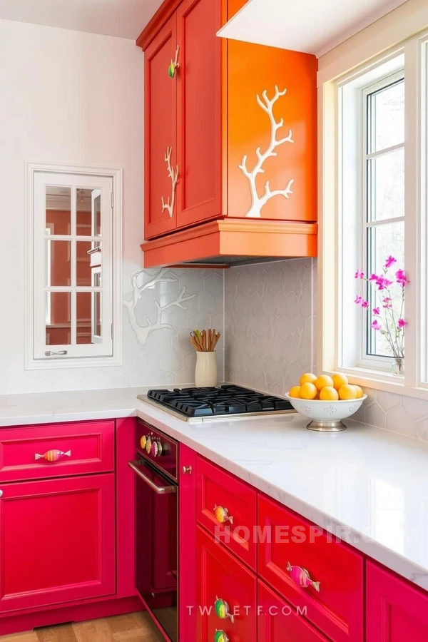 Coral Reef Color Inspired Kitchen Design