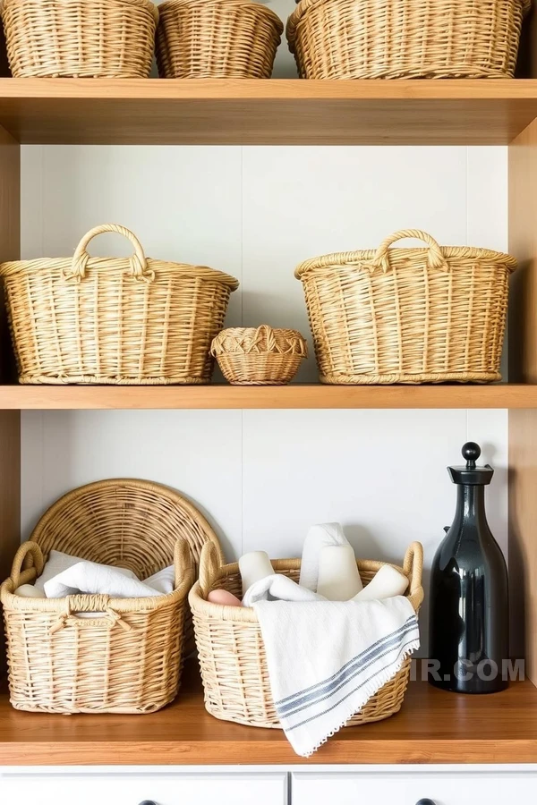 Cottage Kitchen Baskets Combine Function and Aesthetic