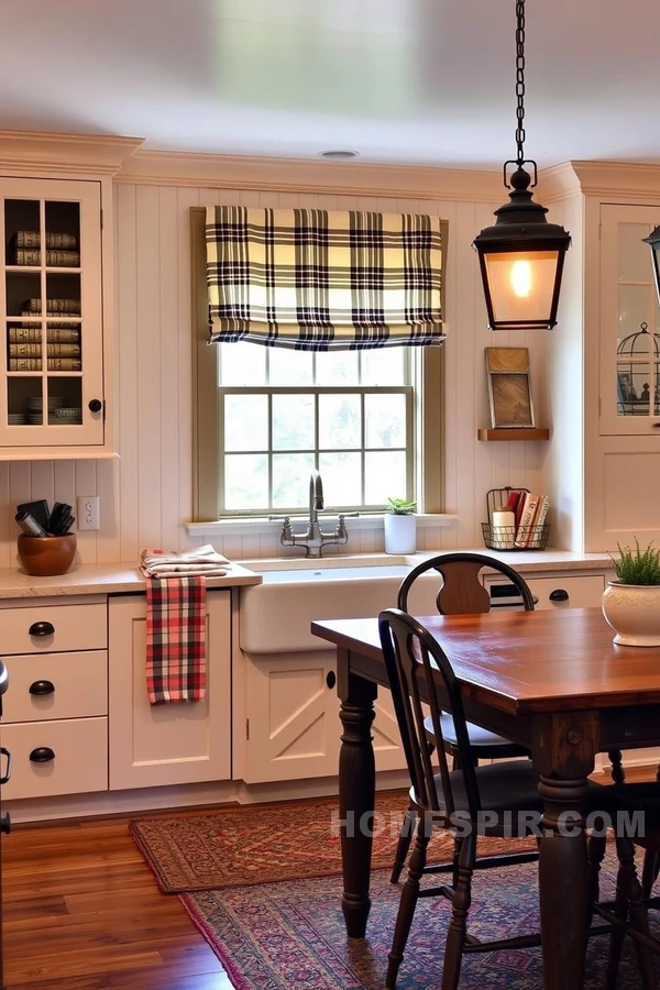 Cottage-Style Craftsman Kitchen with Beadboard Cabinets