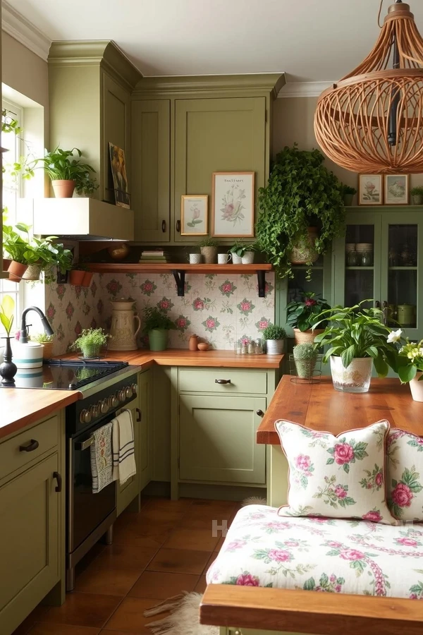 Cozy Breakfast Nook with Natural Victorian Design