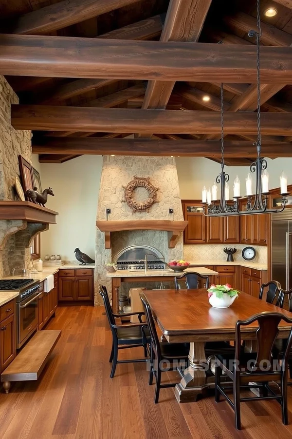 Cozy Colonial Kitchen with Earthy Color Palette