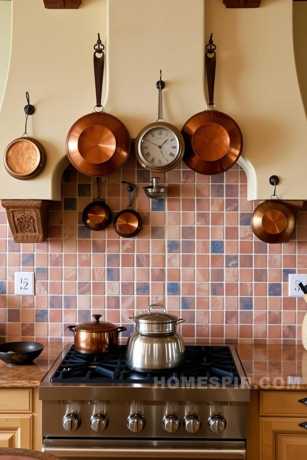 Cozy Cooking in Rustic Tuscan Kitchen