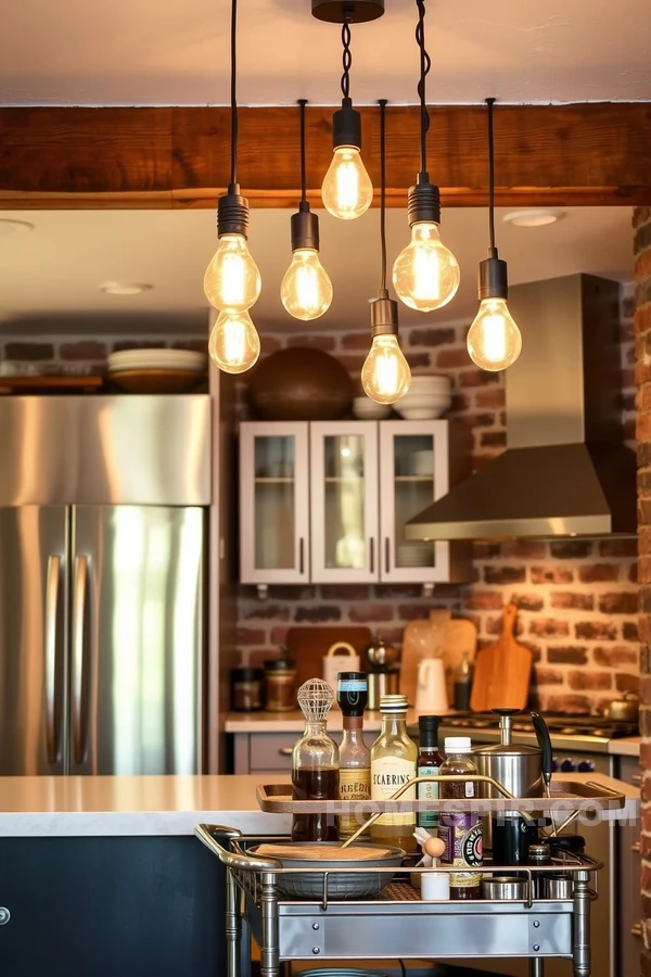 Cozy Industrial Kitchen with Rustic Touches