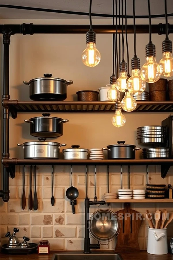 Cozy Kitchen Vibes with Industrial Flair