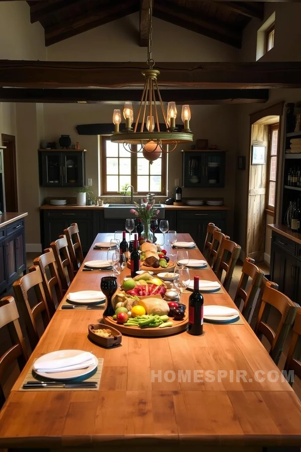 Cozy Tuscan Communal Dining Experience