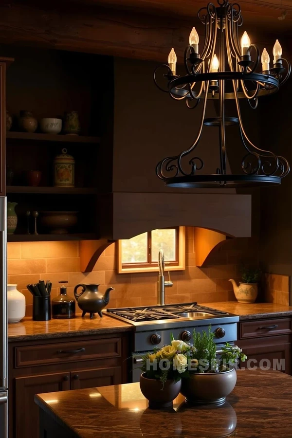 Cream Countertop and Cactus Kitchen Scene