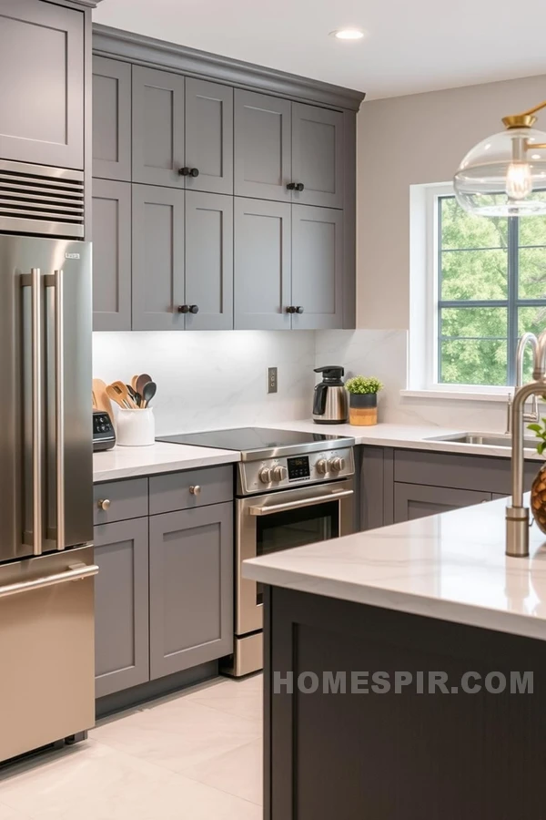 Creating Calm with Gray Shades in Kitchens