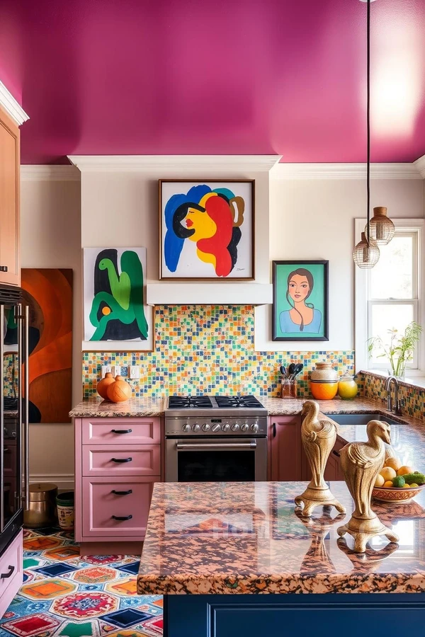 Creative Artistic Touches in Kitchen Decor