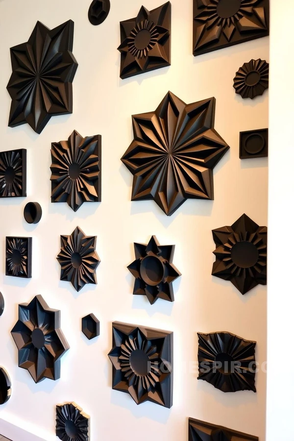 Depth and Form in Geometric Feature Wall Art