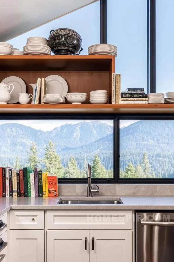 Displaying Vintage Dinnerware in Cabin Kitchens