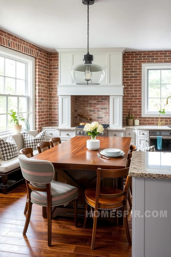 Dual Personality Kitchen with Family-Style Dining