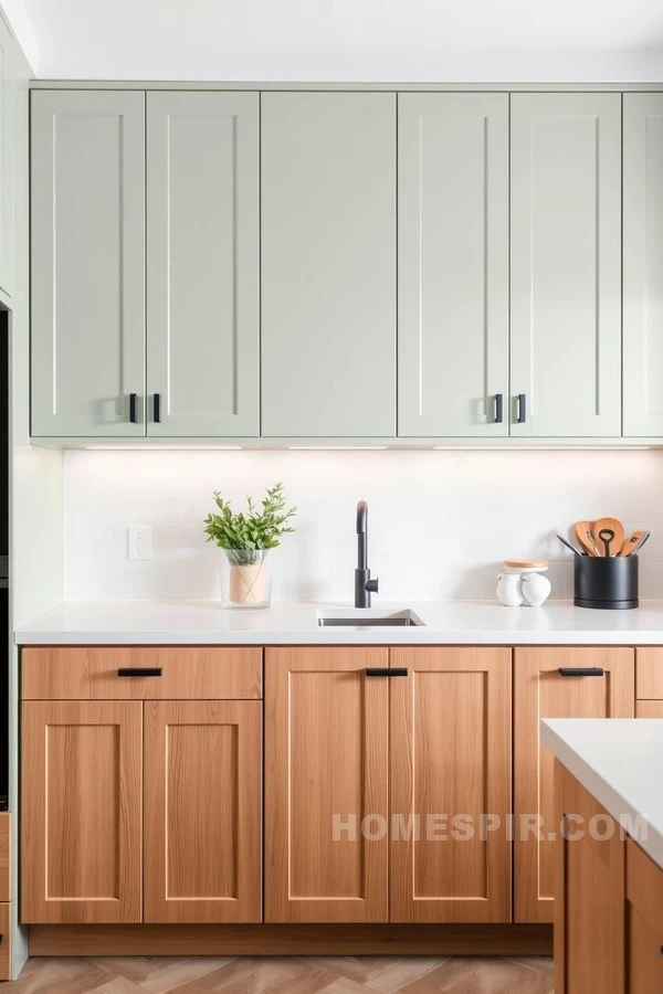 Dual-Toned Cabinets for Color Balance