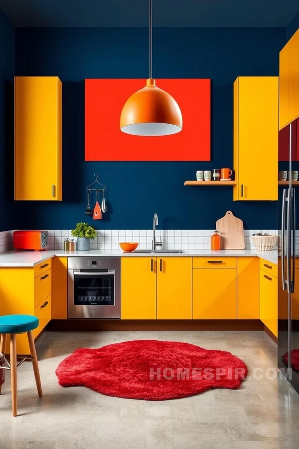 Dynamic Color Scheme in Modern Urban Kitchens