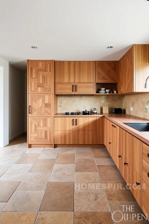 Earthy Kitchen Design with Geometry