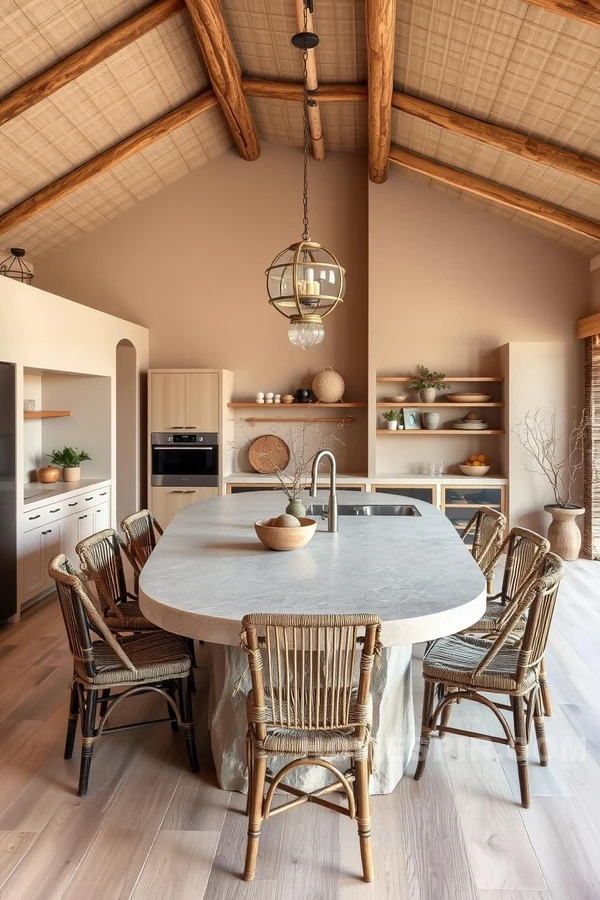 Earthy Textures for Calming Kitchen Design