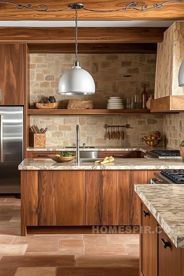 Earthy Textures Transform Southwestern Kitchen