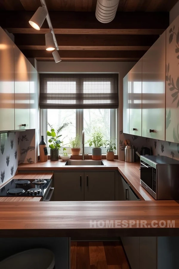 Earthy Tones in a Sleek Kitchen Design